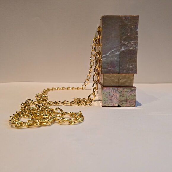Rafe Ramya Cubist Minaudiere, Copper/Gold - Picture 3 of 9